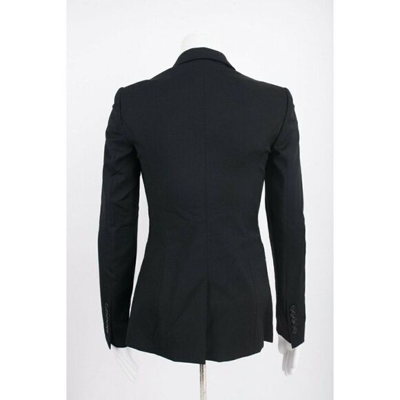 Burberry London Womens Blazer Suit Jacket US 2 UK 4 EU 36 Black 100% Wool NWT - Picture 4 of 6